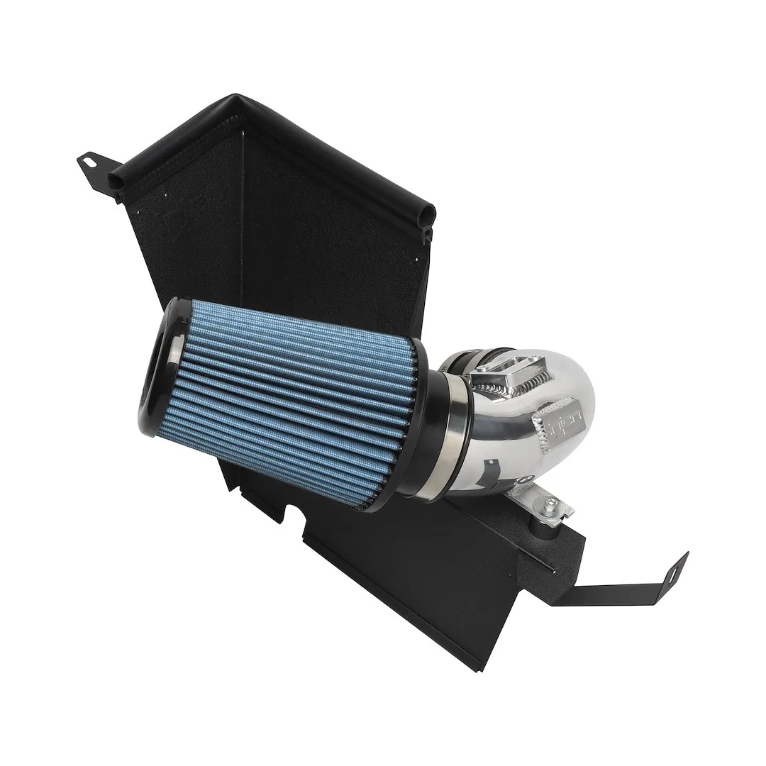 SP2301P – INJEN Cold Air Intake, Polished Aluminum Tube Blue Filter With Heat Shield